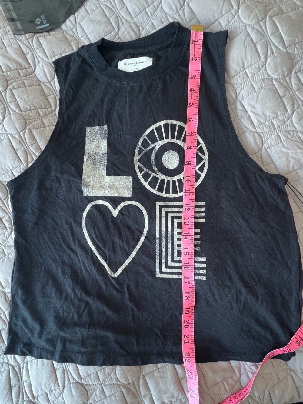 Spiritual Gangster Black 'LOVE' Graphic Tank - Picture 14 of 16